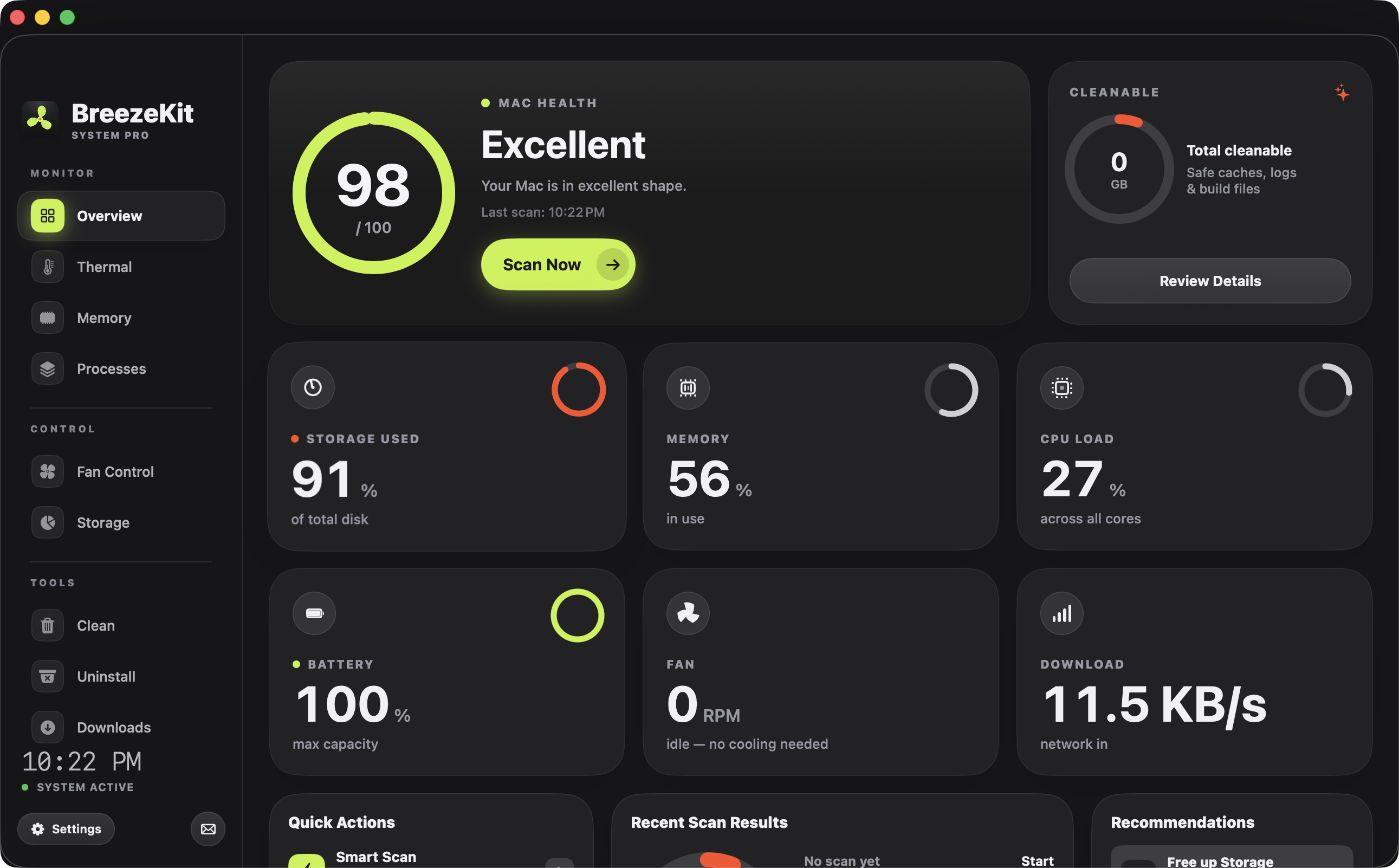 BreezeKit in Dark Mode